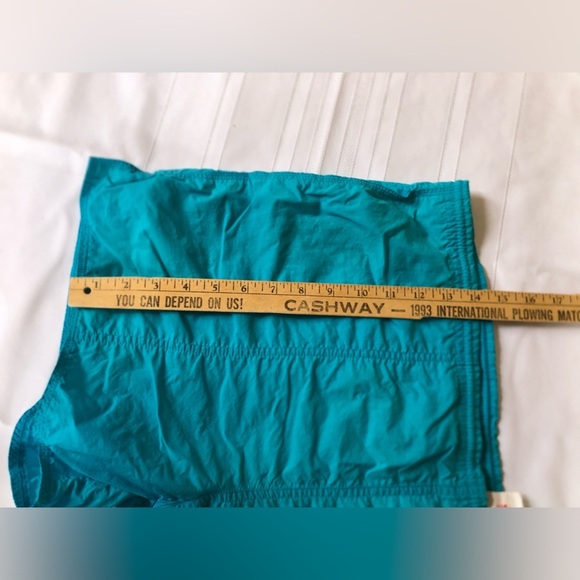 Vtg Teal Nike Embroidered Swimming Trunks - Picture 10 of 13
